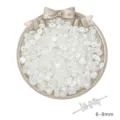 White teardrop-shaped ABS faux pearls for DIY jewelry making crafts, 6-9mm size - Cream White 20g/Pack / Style 03 Mixed 6-9mm / Approx 170-175 Pcs Uneven Sizes