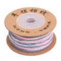Farbverlauf rosa und blau handgedrehtes Baumwollgarn auf Rolle für DIY-Schmuck - 1 Rolle Packung (1.2mm x 25m) / 10# Nebelrosa Verlauf