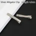 Zilveren 4,5 cm DIY metalen alligator-eendenbek-haarclips voor haaraccessoires - 4.5cm Vierkante Eendenbek Clip / 1 Stuk Verpakking / Zilver