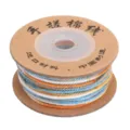Sternenhimmel-Baumwollfaden mit Goldfaden für das Weben von handgefertigtem DIY-Schmuck - 1 Rolle Packung (1.2mm x 25m) / 18# Orange Blau Verlauf