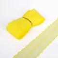 Pizzo floreale giallo non elastico per cucito fai-da-te e decorazioni fatte a mano - Larghezza 45mm-5 Iarde / Giallo