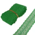 Pizzo floreale non elastico verde vibrante per abbigliamento e fai-da-te - Larghezza 45mm-5 Iarde / Verde