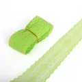 Pizzo verde chiaro non elastico di alta qualità con bordi floreali a festone per artigianato DIY - Larghezza 45mm-5 Iarde / Verde erba