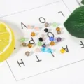 Detailed view of 6mm faceted crystal bicone beads in assorted colors for DIY jewelry making. - Random Mixed Colors