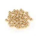 Shiny gold plastic CCB round spacer beads for DIY jewelry making crafts - Diameter 4mm (300 Pieces) / Gold