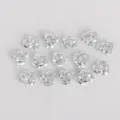 Metallic silver 3D aluminum rose charms for DIY jewelry making and necklace accessories - 100 Pieces/Pack (Diameter 6mm Height 4mm) / Silver