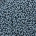 Misty blue 3mm solid color painted seed beads for DIY jewelry making and crafting - 3mm 450g Approx. 15000pcs / Light Gray