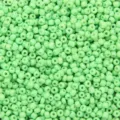 A large pile of 3mm mint green solid color glass seed beads for DIY jewelry making - 3mm 450g Approx. 15000pcs / Bright Green
