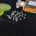 Διαφανείς κρυστάλλινες χάντρες bicone 6mm για χειροποίητα κοσμήματα και βραχιόλια DIY - Περίπου 40 Τεμάχια/Πακέτο / Διαυγές Λευκό