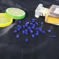 Γυαλιστερές μπλε κρυστάλλινες χάντρες 6mm για κατασκευή κοσμημάτων DIY και βραχιόλια - Περίπου 40 Τεμάχια/Πακέτο / Μεσαίο Μπλε