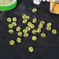 Κίτρινες κρυστάλλινες χάντρες 6mm για DIY κατασκευή κοσμημάτων και χειροτεχνία βραχιολιών. - Περίπου 40 Τεμάχια/Πακέτο / Κίτρινο Λεμονί