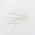 Silver-colored metal T-pins and flat head pins for DIY jewelry making craft projects - 0.7x20mm (50 Pieces/Pack) / Thick Silver-Plated