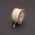 Premium 1.5mm multi-colored braided cotton cord on wooden spool for DIY jewelry crafts - 1.5mm (15m/Roll) / Macaron (#61)