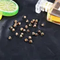 Πολυγωνικές χάντρες κρυστάλλου 6mm σε μπρούτζο για χειροποίητα κοσμήματα DIY - Περίπου 40 Τεμάχια/Πακέτο / Επιμετάλλωση Χαλκού