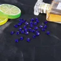 6mm σκούρο μπλε κρυστάλλινες χάντρες ρόμβου για αξεσουάρ κατασκευής κοσμημάτων DIY - Περίπου 40 Τεμάχια/Πακέτο / Βαθύ Μπλε