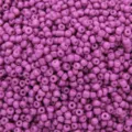 Professional macro shot of 3mm solid purple lacquered round seed beads for DIY jewelry making - 3mm 450g Approx. 15000pcs / Purple