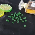 6mm πράσινες κρυστάλλινες χάντρες bicone για χειροποίητα κοσμήματα DIY - Περίπου 40 Τεμάχια/Πακέτο / Πράσινο του Γρασιδιού