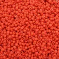 Premium 3mm orange-red solid color painted seed beads for DIY jewelry and bracelet making - 3mm 450g Approx. 15000pcs / Orange Red