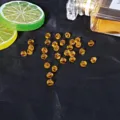Λαμπερές κρυστάλλινες χάντρες bicone 6mm κεχριμπάρι για χειροποίητα κοσμήματα DIY - Περίπου 40 Τεμάχια/Πακέτο / Πορτοκαλί