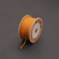 Premium ginger yellow 1.5mm cotton cord for DIY jewelry making and craft weaving - 1.5mm (15m/Roll) / Earthy Yellow (#26)