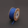 Blue 1.5mm braided cotton thread cord for DIY jewelry making crafts on cardboard spool - 1.5mm (15m/Roll) / Sapphire Blue