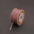 1-1.5mm colorful braided cotton cord for DIY jewelry making and beading crafts - 1.5mm (15m/Roll) / Tibetan Multi-color (#10)