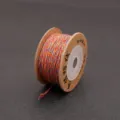 Rainbow 1-1.5mm braided cotton cord for DIY jewelry making on a kraft paper spool - 1.5mm (15m/Roll) / Dunhuang Colorful (#3)