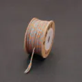 1-1.5mm orange and blue bicolor braided cotton thread spool for DIY jewelry crafts - 1.5mm (15m/Roll) / Green-Orange (#1)