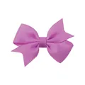 Elegante fermaglio per capelli a fiocco in nastro grosgrain rosa per bambine e neonate - Viola Rosato (183)