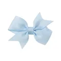 Fermaglio per capelli con fiocco in nastro grosgrain celeste, accessorio per capelli bambina - Blu Chiaro(308)