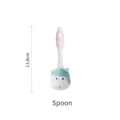 Mignonne cuillère en céramique design licorne pour enfants, mesurant 13,8 cm de long - Cuillère / 13.8cm / Rose