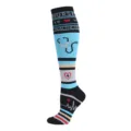 Chaussettes de compression à thème médical pour infirmière avec motifs de soins de santé - S/M / Stéthoscope