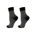 Manchon de compression pied 240N à rayures noires et blanches pour le sport - S/M / Rayé Noir