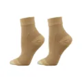 Manchon de compression de cheville 240N beige pour le sport et la récupération - S/M / Carrés Chair