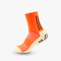 Calze sportive antiscivolo arancioni con gommini neri per il calcio e la corsa leggera - Taglia unica / Arancione