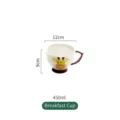 Tasse de petit déjeuner en céramique girafe mignonne 450ml pour enfants 12cm - Style Girafe / 450ml / Tasse Petit Déjeuner Girafe