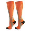 Professional grade orange sports compression socks for cycling, soccer and running - Orange