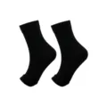 Chevillères de compression noires respirantes et élastiques pour le sport et la gymnastique - S/M / Noir Pur