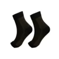 Paire de chevillères de compression sport respirantes et extensibles noir et orange - S/M / Noir Bronze
