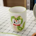 Tasse en céramique dessin animé serpent peint à la main pour service de table enfant - Tasse Serpent (Sans Poignée)