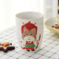 Mug en céramique poney peint à la main pour enfants avec un design animal mignon - Tasse Cheval (Sans Poignée)