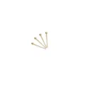 Four gold-plated stainless steel ball head pins for DIY jewelry making and crafts - 0.6x18mm (50 Pieces/Pack) / Gold