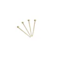 Gold stainless steel ball head pins for DIY jewelry making and earring crafts - 0.6x20mm (50 Pieces/Pack) / Gold
