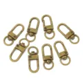 Set of antique bronze swivel lobster clasps for DIY jewelry making and keychain making - Antique Blue Keychains 5 Per Pack