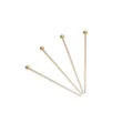 Set of 4 gold stainless steel ball head pins for DIY jewelry making accessories - 0.6x30mm (100 Pieces/Pack) / Silver