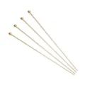 Set of 4 elegant golden stainless steel ball head pins for DIY jewelry making and crafts - 0.6x60mm (100 Pieces/Pack) / Silver