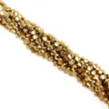 Gold bicone faceted crystal beads for DIY jewelry making accessories - 115 Pieces/Pack / Gold Plating