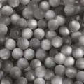 Hochwertige 8mm matte graue Harzperlen mit dezentem Katzenaugen-Effekt für DIY-Schmuckherstellung - Südliches Moos Grau