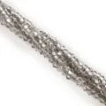 Grey faceted bicone crystal beads for DIY jewelry making accessories - 115 Pieces/Pack / Light Gray