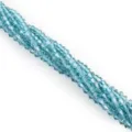 Aqua blue faceted bicone crystal beads for DIY bracelet and necklace jewelry making - 115 Pieces/Pack / Teal